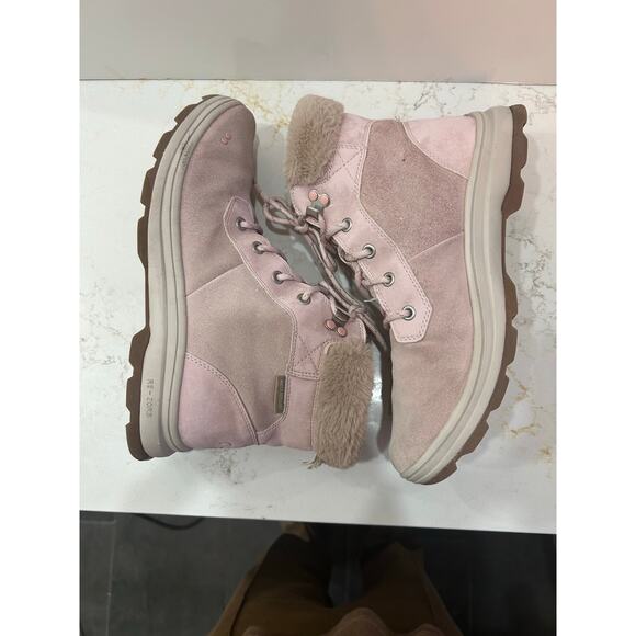 Fairy-core Ryka Water-Repellent Suede Faux Fur Winter Boots Pink – Women’s 8.5 - Picture 2 of 6